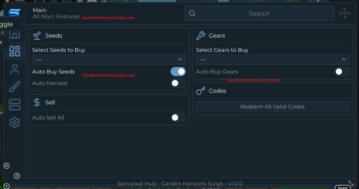 Samuraal Hub – Auto Buy Seeds, Harvest, Sell, Redeem Codes