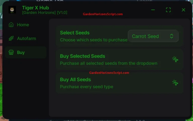 Tiger X Hub (Auto Buy/Sell)